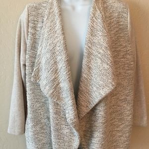 Lucky Brand Waterfall Front Knit Jacket